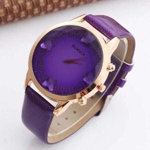 Armbandsur Womage Butterfly Ladies Wrist Women Watch 2024 Brand Famous Quartz Female Clock Montre Femme Girls Relogio Feminino