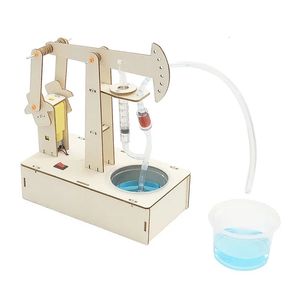 Giocattoli fai da te per bambini Tecnologia Unità di pompaggio Kit di esperimenti scientifici per bambini Forniture per la casa Educativi 240112