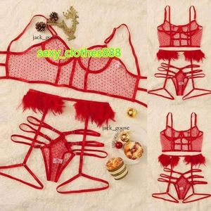 lingerie sexy erotic porn lingerie set Bras Sets Red Lingerie Set Women Lace Bralettes Sexy Strappy Push Up Bra Panty Erotic Underwear Porno 392