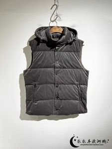 Mens Vest Winter loro Hooded Sleeveless Down Vest Coat piana