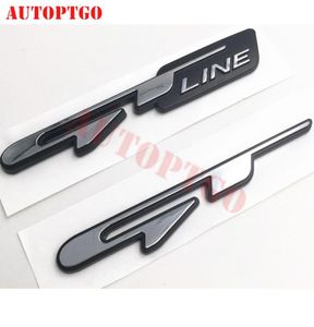 Car 3D Line Line Gtline Emblem Logo Logo Sticker ملصق شارة Kia Sorento Sportage Stinger Ceed Soul Forte Rio Picanto K4 K51549422