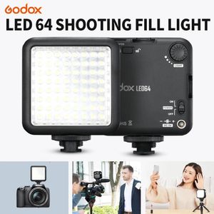 Aksesuarlar Godox LED64 Işık Çok Irdlight Ücretsiz Kombinasyon Dijital Kamera için Video Lamba Işığı DSRL Kamera DV