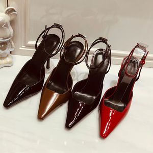 Luxury designer women's sandals, summer fashionable beach women's shoes. Classic women's pointed wedding party high heels. Dimensions 35-41. With box