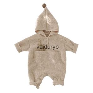 Strampler Neugeborenes Baby Mädchen Junge Baumwolle Fleece Strampler Warmer Winter Säugling Kleinkind Kapuzenoverall Baby Body Outfits Babykleidung 0-2Yvaiduryb