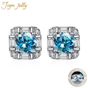 JoyceJelly 05 CT Stud Earrings For Women Solid 925 Sterling Silver Jewelry D Color Lab Diamond Earstuds Daily Wear 240112
