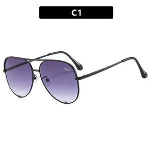 Personality Quay Sunglasses for women Designer Round frame plate exaggerated glasses for men Outdoor Sunglasses