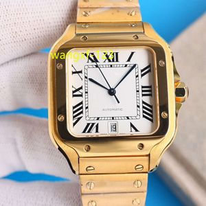 Obejrzyj nowe wysokiej jakości złote szkielet mężczyzn ręcznie mechanicznych mechanicznych ze stali nierdzewnej zegarków na rękę