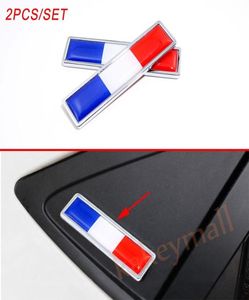 Universal Metal Car Truck Emblem France Frence Country Flag Badge Logo Chrome Sticker Decal 2PCS5019138