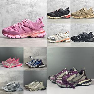 sneakers designer shoes Casual Shoes balencaga 3XL Track 3.0 Triple S 3.0 Top quality Leather for men women trainers Black White Green Pink Dark Blue Cool Grey Size 35-46