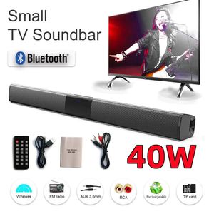 SoundBar 40W TV SoundBar Wired e Wireless Bluetooth Speaker Home Cinema Sound System Sceroming com FM Radio Music Center Boombox