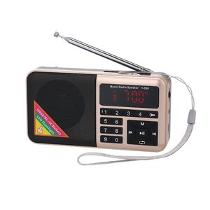 Zubehör Tragbares Radio FM Mini Digital Raido mit Lautsprecher LED-Bildschirmanzeige FM-Radio Tragbarer MP3-Musik-Player