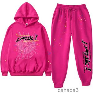 s Designer Tute da uomo Sp Der Young Thug Donna Felpa con cappuccio Stampa in schiuma di alta qualità Spider Web Grafica Felpe rosa y k Pullover Outwear p Pider Weatshir O2V1