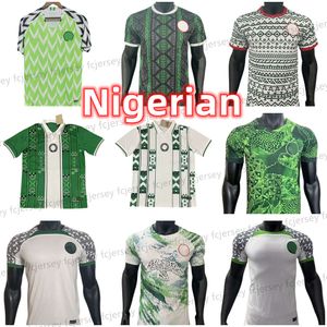 Fußballtrikots 18 19 22 23 24 Nigerianisches Fußballtrikot Mann OKOCHA KANU Nigeria BABAYARO UCHE Spieler Maillot Fußkits Zug Camiseta Futbol Retro Afrika