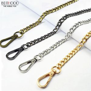 10pcs 120cm Wide 7mm Replacement Metal Handbag Chain Shoulder Strap for Made Bag Handle Buckle Clasp Bag Hardware Accessories 240112