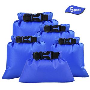 バッグ5 PCS屋外の防水貯蔵バッグ水泳バッグ乾燥袋ドリフトウォータースポーツポリエステルタフタ用スマートフォンカメラバッグ