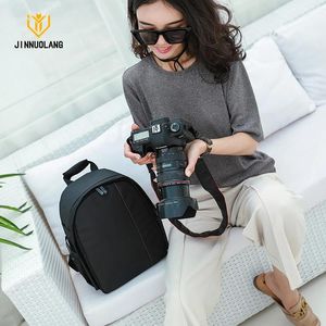 acessórios Jinnuolang Mochilas à prova d'água para câmera ao ar livre Fotografia Mochila para vídeo digital Dslr Photo Bag Case para Nikon Canon