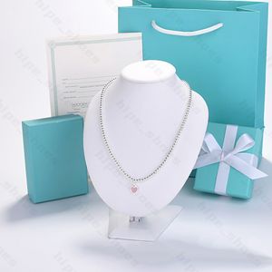 Anhänger Halsketten T-Serie Liebhaber Liebe Schlüssel Anhänger Halskette für Frauen Elegante blaue Geschenkbox Perle Bowknot Deluxe Kragen Kette Designer Schmuck Großhandel Z9M3