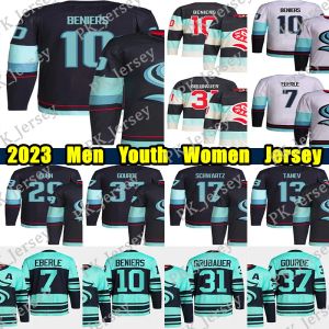 10 Matty Beniers 2024 Winter Classic Jersey 31 Philipp Grubauer Eberle Yanni Gourde Jaden Schwartz Jared McCann Eduard Sale Yamamoto Vince Dunn Jerseys