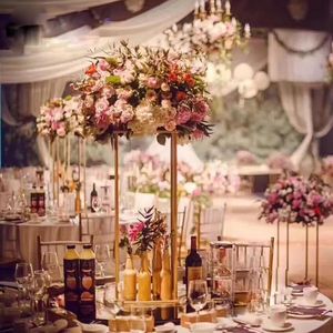 Decorations 10PC Wedding/Table Centerpiece Flower Vase Floor Vases Stand Metal Road Lead Flower Pot/Rack for Wedding/Party Decoration