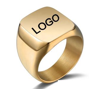 Кольца из нержавеющей стали Кольца с гравировкой логотипа Имя на заказ Модные ювелирные изделия оптом Кольцо в стиле панк для мужчин Прямая доставка Ювелирное кольцо Dhiim