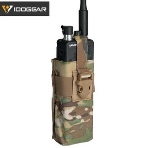 Talkie IDOGEAR Tactical Radio Pouch For RRV vest Walkie Talkie MOLLE MBITR TRI PRC148 152 Airsoft Tactical Tool Pouch 3552