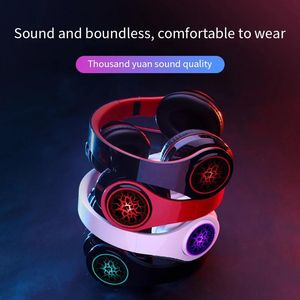 Fones de ouvido b391 sem fio bluetooth luzes led gaming headset driver diâmetro versão wireleearphone tf cartão suportável