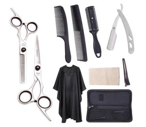Hårklippande sax Set 6quot JP 440C Tonning Shears Barbershop Frisörsax Razor Professional Hair ScoSors Beauty3393934