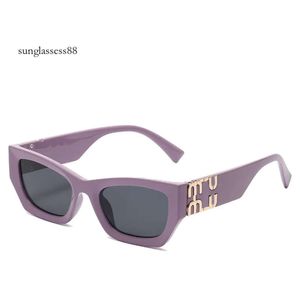 miui miui sunglasses Personality sunglasses for women Mirror Leg Metal Large Letter Design Multicolor Miui Glasses Factory Outlet Promotional Special Personal I