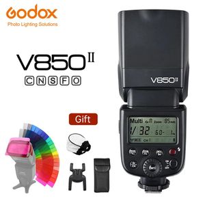 محولات Godox V850II V850 II Buildin 2.4G تدعم Master Slave Liion Battery GN60 لـ Canon Nikon Pentax Olympus