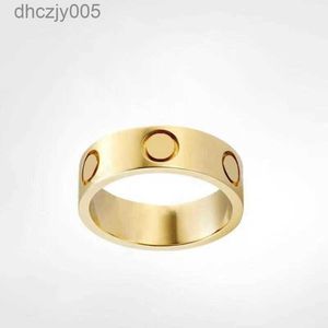 New Love Ring Luxury Jewelry Gold Rings for Women Titanium Steel Alloy Gold-plated Process Fashion Accessories Never Fade Not Allergic M5ZU
