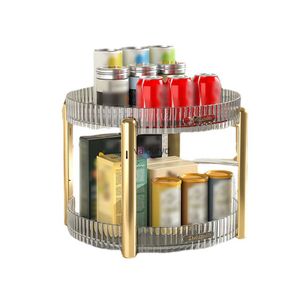 Storage Holders Racks 360 Rotating Makeup Organizer Bathroom Cabinet Cosmetics Holder Stand Pantry Organization and Storagevaiduryd