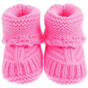 Boots Baby Knitting Shoes Crochet para Born Lovely Gross Booties suprimentos feitos à mão para tecer