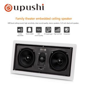 Alto-falantes Oupushi Alto-falante de teto Melhor reprodutor de música de áudio estéreo Sistema de som surround doméstico Alto-falantes portáteis de 2 vias com amplificador sem fio