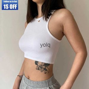 Tanques femininos camis verão sexy rib-knit tank top mulheres sem mangas v qualidade y2k camis regatas mulheres casual cor sólida básica camisola colheita topyolq