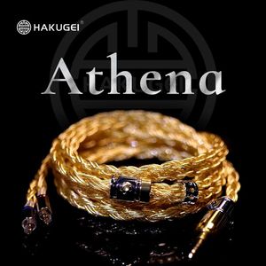 Aksesuarlar Athena Gold Sliver bakır alaşım karışık hibrid tel 10 hisse 370 çekirdek 2pin mmcx kulaklık yükseltme kablosu