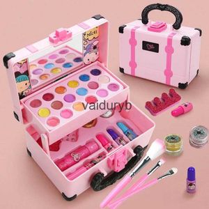 Schönheit Mode ldren Mädchen Prinzessin Make-up Kosmetik Box Make-up Spielzeug Set Lippenstift Lidschatten Sicher ldren Ungiftiges Spielzeug Geburtstagsgeschenkvaiduryb