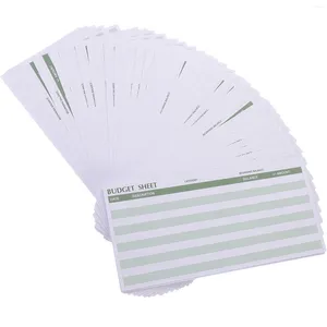 Gift Wrap 50 Sheets Of Portable Budget Cash Binder Refills Daily Expense Record Cards Tracker