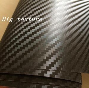 Big Texture 3D Carbon FIBRE VINYL WRAP STICKER Air BUBBLE CAR BIKE Air release Car Boat table Covering size 152x30mRo4773244