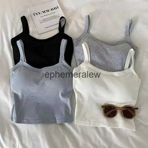 Women's Tanks Camis Crop Top Women Sexy Sleeveless Tops Fashion Female Underwear Lady's Camisole Girl Basic T-shirt Vest Bras Tube Hotephemeralew1