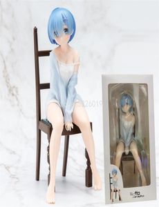 20 cm Relax Rem Pigiama Figura Re ZERO Inizia la vita in un altro mondo Anime Ppajamas Chair Action Toys 2108051601556