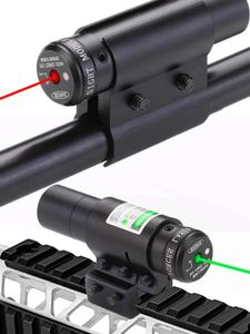 İşaretçiler kırmızı/yeşil lazer tüfek aksesuarları kızılötesi küçük lazer işaretçisi 20mm kart yuva tüpü kelepçe avcılık kapsam tüfeği ar 15 kapsam görüş