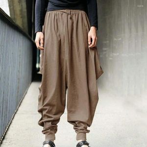Erkekler Pantolon Oldyanup Vintage Piled Pamuk Harlan Erkekler için Geniş Bacak Fener Pantolon Sokak Giyim