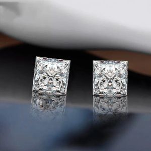 Loose Gemstones Stones 35mm To 10mm D Color VVS1 Princess Cut Beads Diamond For Women Wedding Ring Jewelry 240112