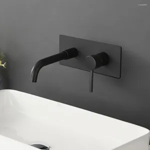 Bathroom Sink Faucets Faucet Brass Basin Hidden Cold And Water Into The Wall To Install Facilities