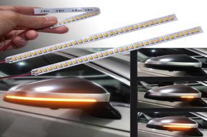 2832 LED -varningsremsband Signalklistermärken Dynamisk sekventiell sidspegel Turnlampor blinkande indikator Amber Interiorexternal4531850