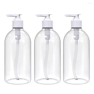 Liquid Soap Dispenser 1/3 Pcs 500ml Refillable Shampoo Bottles Pump Conditioner Empty For Bathroom Shower