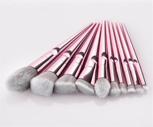 Beauty Makeup Brushes 10pcs Set Rose Gold Eyeshadow Powder Contour Brush Kits Accessories Cosmetics tools 35350404