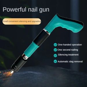 Manual steel nail gun rivet gun tool concrete wall ceiling fastener cable slotting device pneumatic nail gun fastening tool 240112