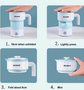 Electric Kettles 220V Folding Kettle Portable Travel Mini Dormitory Household Automatic Poweroff 600ML1096495