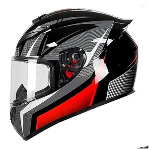 Motorcycle Helmets Wear-Resistant Protection Accessories Breathable Helmet For Anti-Fall Biker Uni Fl Face Drop Delivery Automobiles M Ot1C9